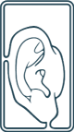 Soft tissue loss prosthetics ear icon