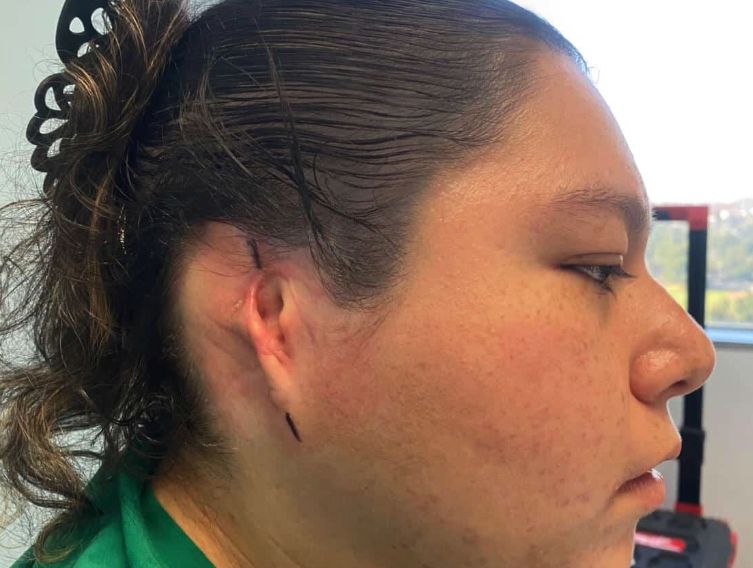 Side-profile woman
